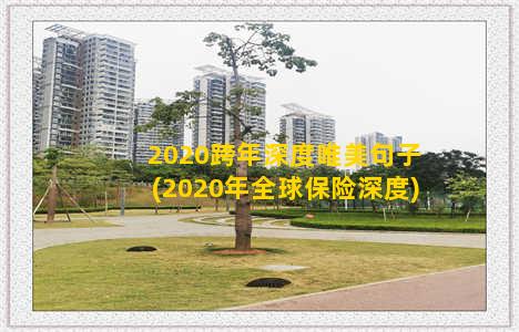 2020跨年深度唯美句子(2020年全球保险深度)